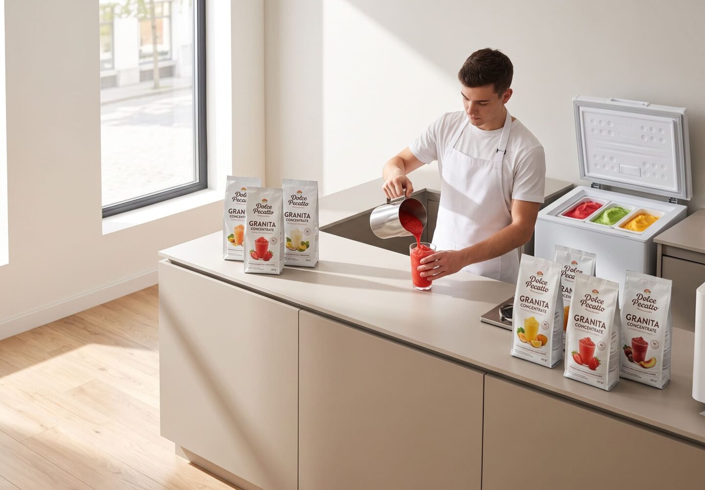 Sabor artesanal y máximo rendimiento con concentrado para granizados